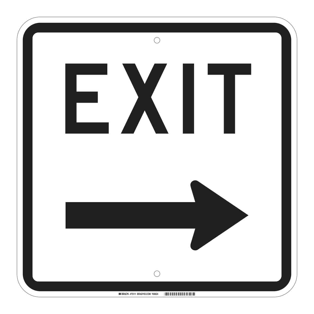 Brady Exit Sign