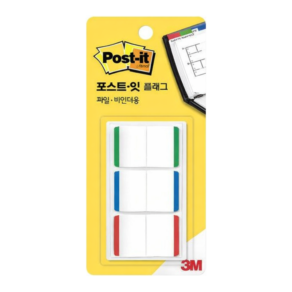 OFFICENEX 3M 포스트잇 플래그 파일·바인더용 686L-GBR(38x25.4mm)