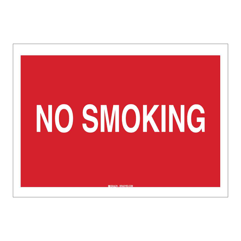 Brady No Smoking Sign
