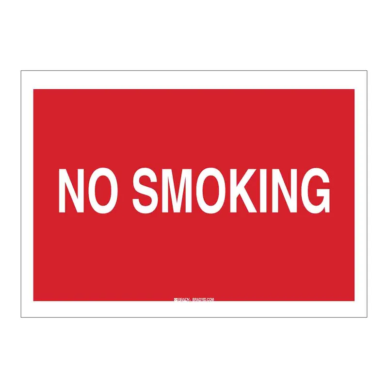 Brady No Smoking Sign