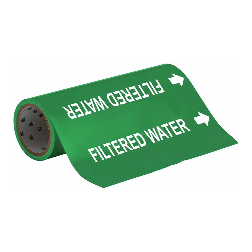Brady FILTERED WATER Roll Form Pipe Marker