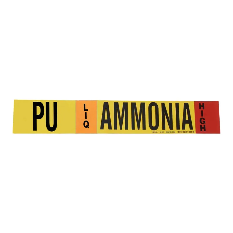 Brady PU LIQ AMMONIA HIGH Pipe Marker