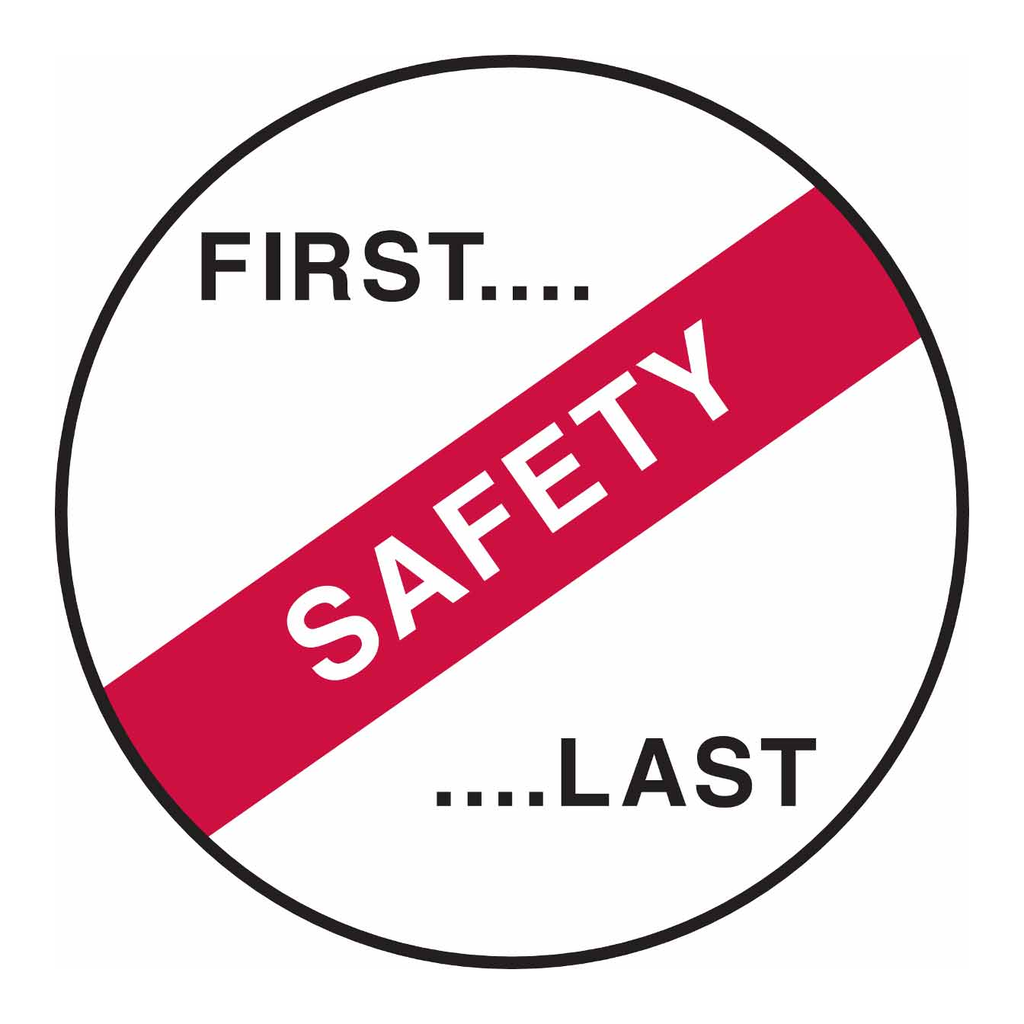 Brady First Last Safety Hard Hat Labels