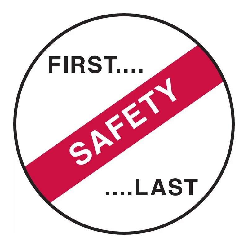 Brady First Last Safety Hard Hat Labels