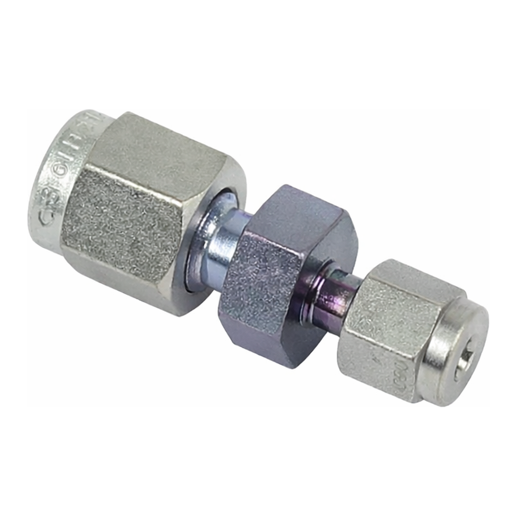 Restek Siltek Fittings, 1/8in to 1/16in Reducing Union, Swagelok# SS-200-6-1