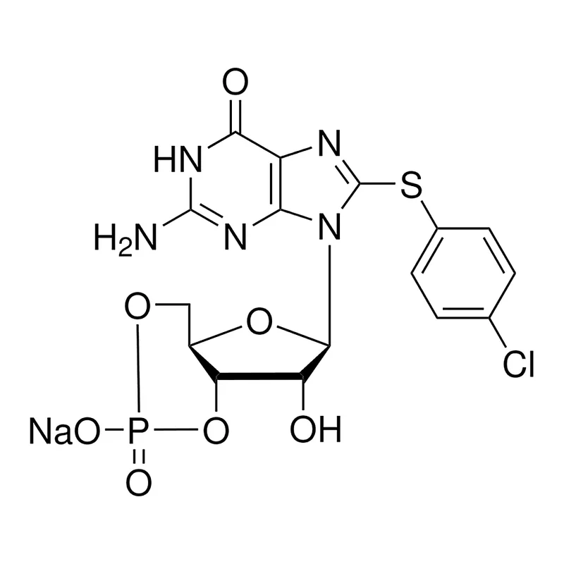 Merck 8-(4-Chlorophenylthio)-guanosine 3',5'-cyclic monophosphate sodium salt