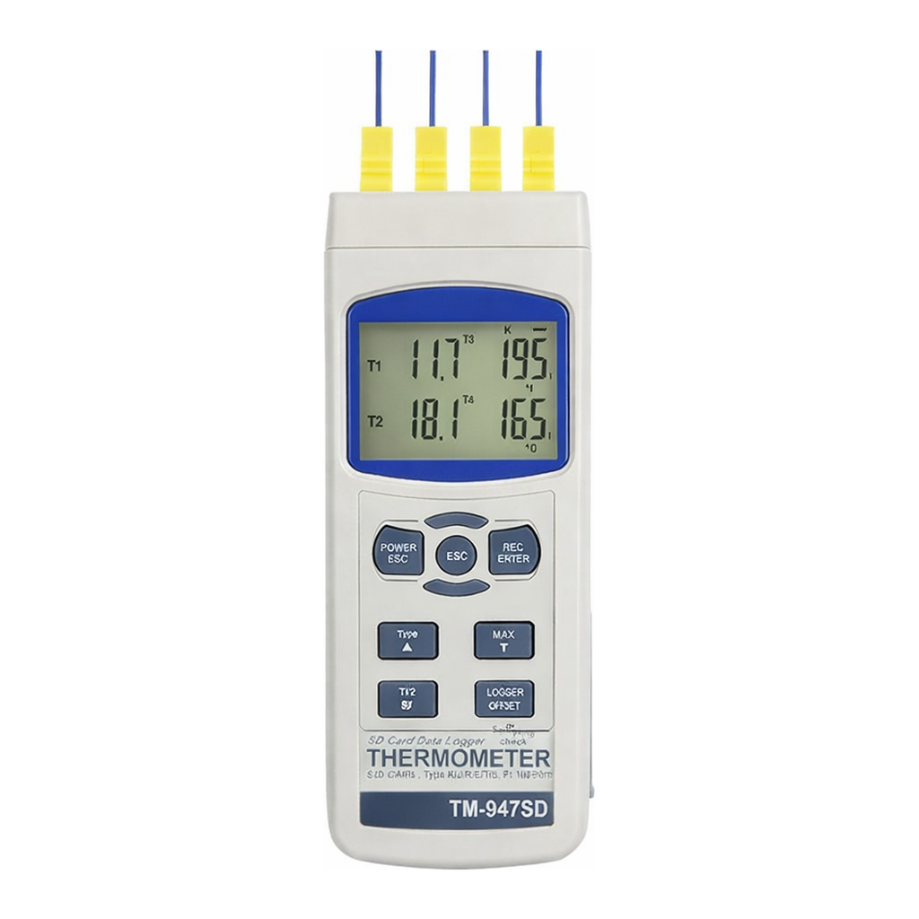 AS ONE Data Logger Thermometer(4Ch), 데이터 로거 온도계(4 채널)