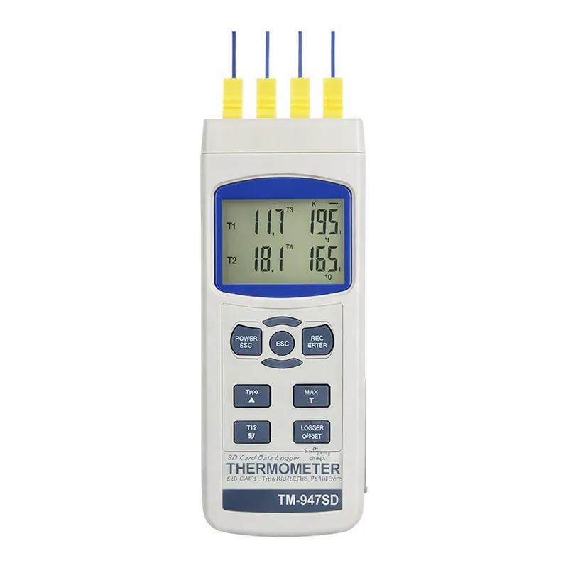 AS ONE Data Logger Thermometer(4Ch), 데이터 로거 온도계(4 채널)