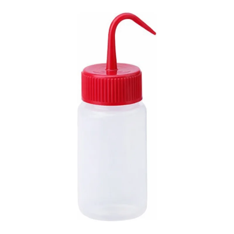 AS ONE Washing Bottle Colorful Variation Wide-Mouth Red 250mL