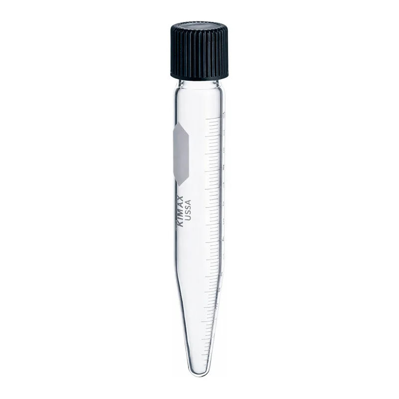 Thermo Fisher Scientific Kimble KIMAX Conical-Bottom Glass Centrifuge Tubes, 10mL