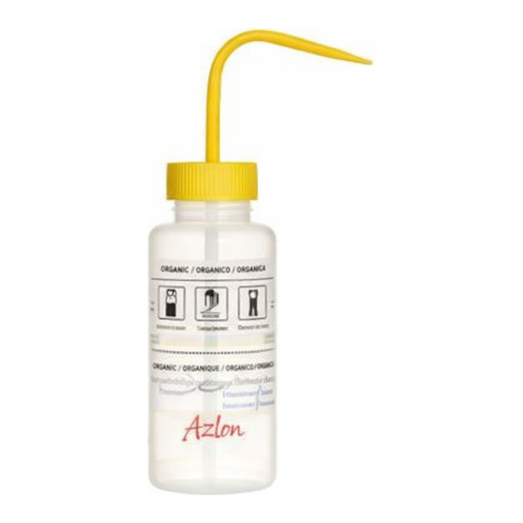 Merck AzlonÂ Multi-Lingual Safety Wash Bottles With Driplok Vapor Venting