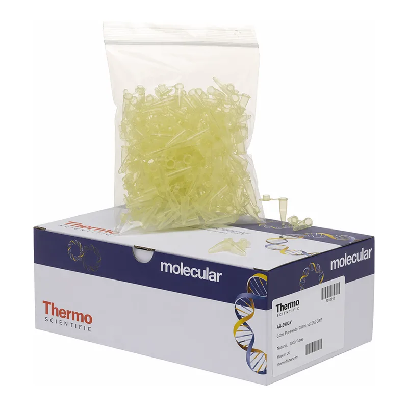 Thermo Fisher Scientific Tubes, 0.2 mL, flat cap, yellow