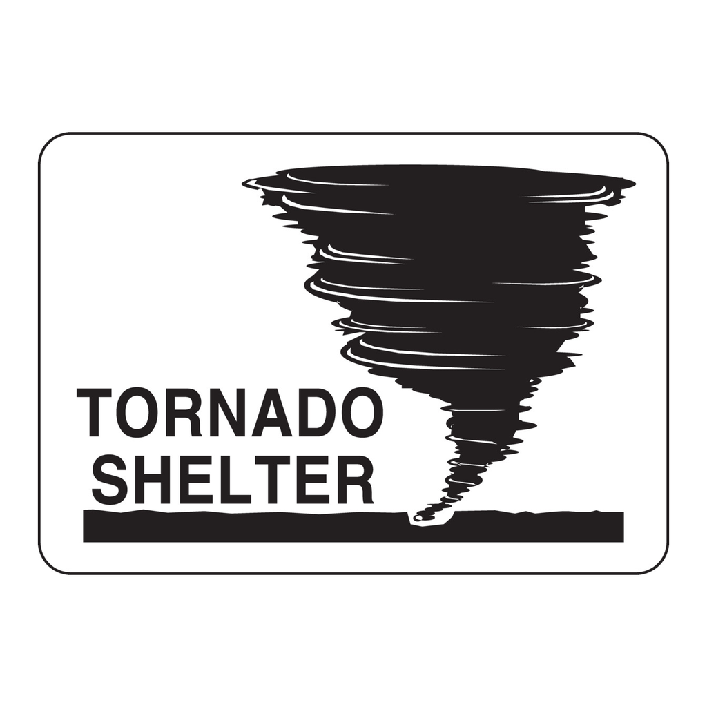 Brady Tornado Shelter Sign