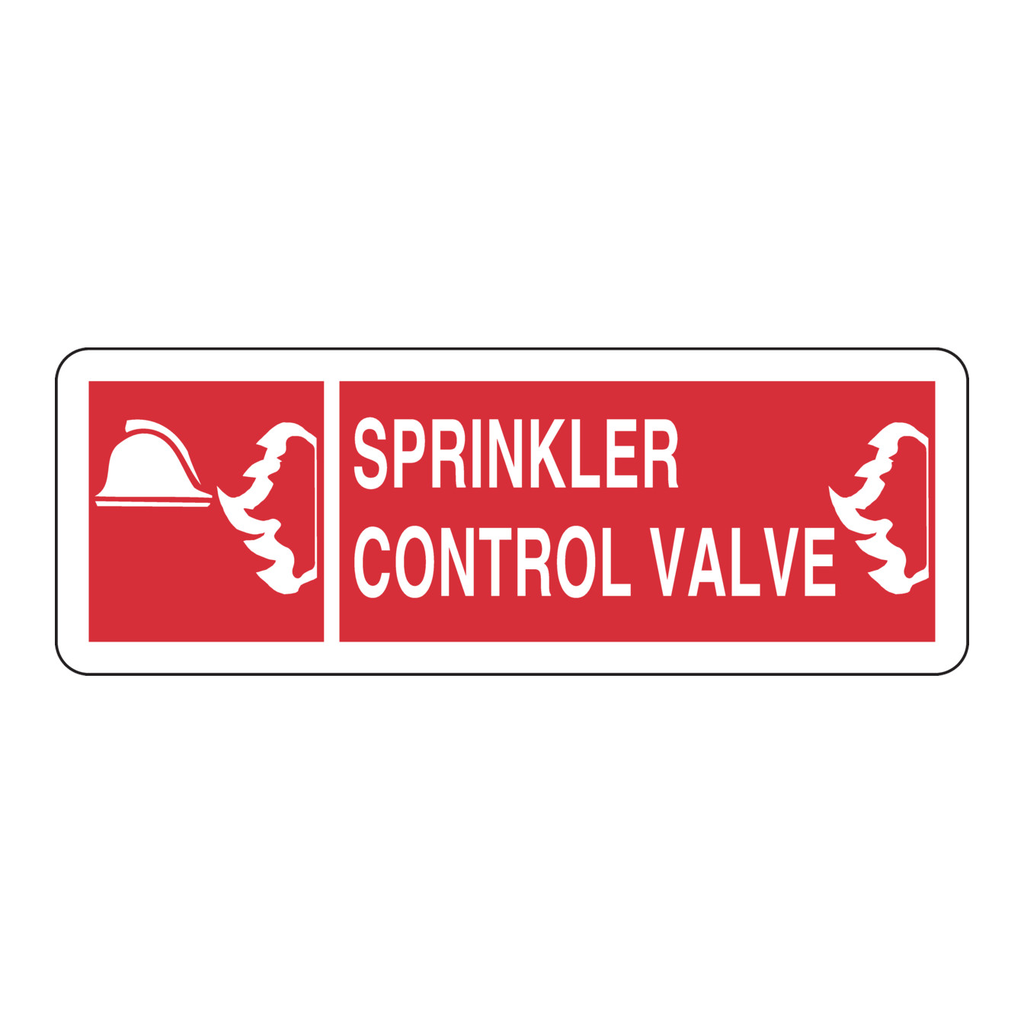Brady Sprinkler Control Valve Sign