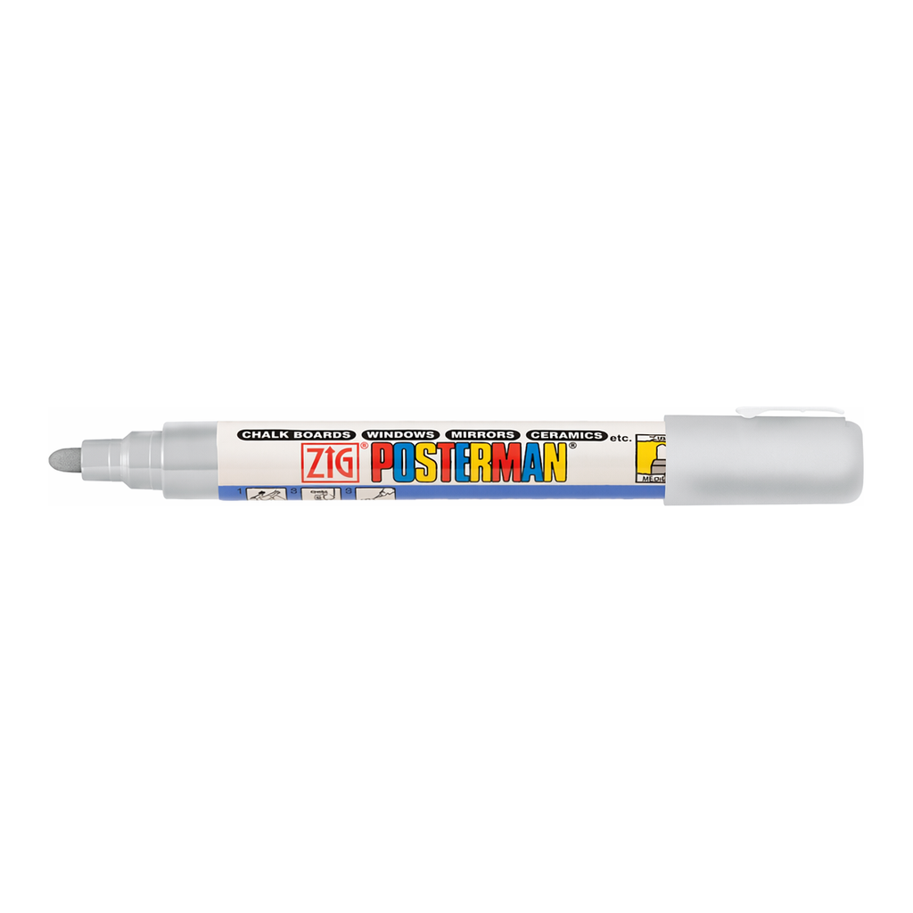 OFFICENEX 지그 포스터맨 수성 마카(2mm/메탈릭실버)