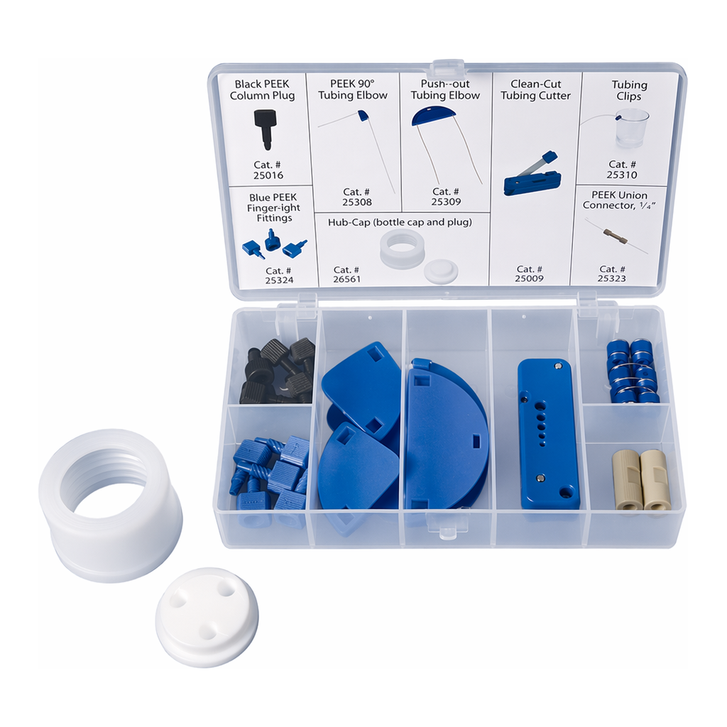 Restek PEEK Performance Kit, Includes: Hub-Cap Adapter w/Cap, Clean-cut Tubing Cutter, Tubing Cli