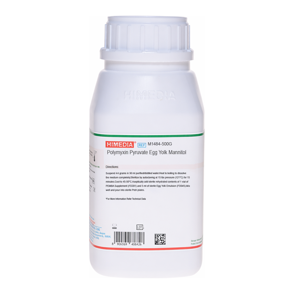 Himedia Polymyxin Pyruvate Egg Yolk Mannitol  Bromothymol Blue Agar Base (PEMBA)