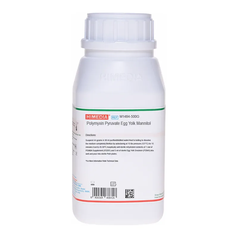Himedia Polymyxin Pyruvate Egg Yolk Mannitol Bromothymol Blue Agar Base (PEMBA)