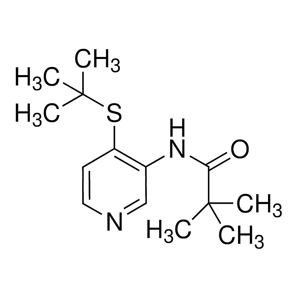 Merck N-(4-tert-Butylsulfanyl-pyridin-3-yl)-2,2-dimethyl-propionamide