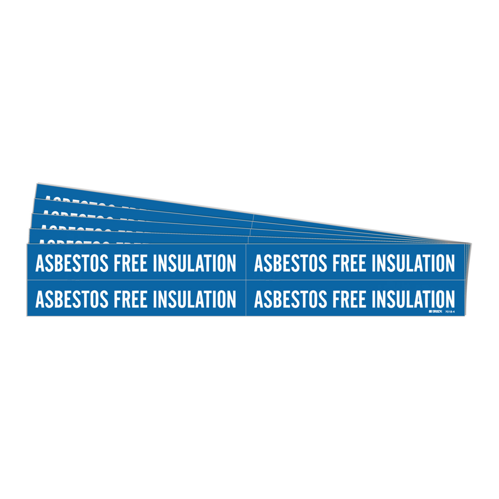 Brady ASBESTOS FREE INSULATION Pipe Marker