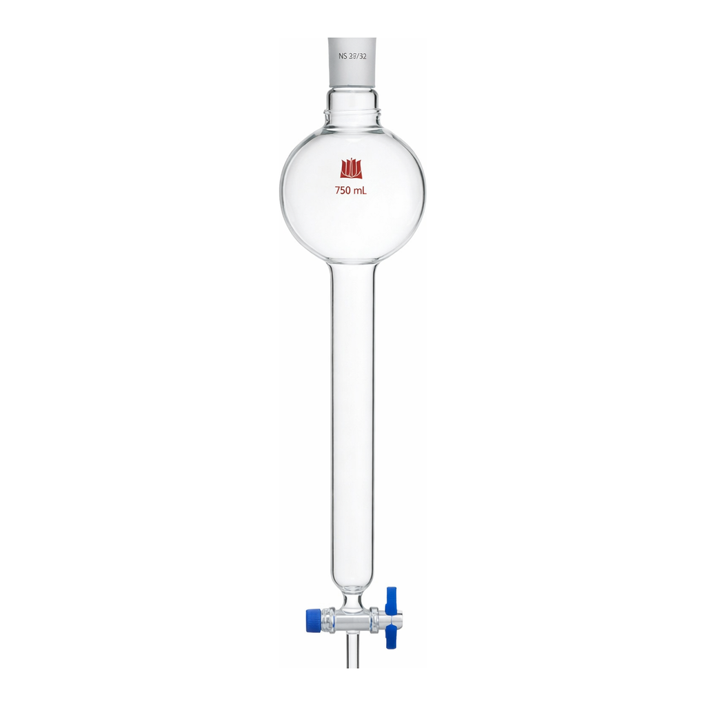 Merck Synthware(TM) chromatography column with reservoir and PTFE stopcock