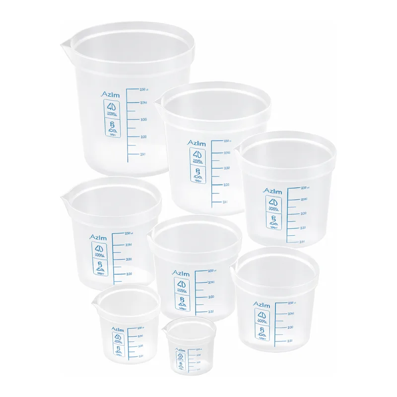 Daihan Science Azlon PP Beaker, Autoclavable, Precise non Drip Pouring Spouts, 10~3,000㎖With P