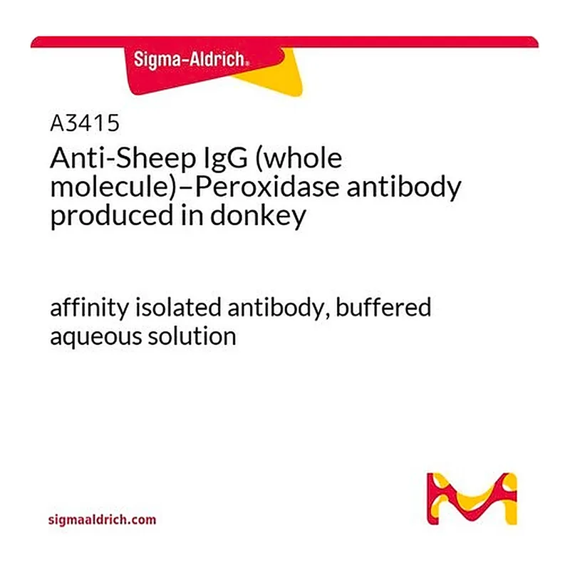 Merck Anti-Sheep IgG (whole molecule)-Peroxidase antibody produced in donkey