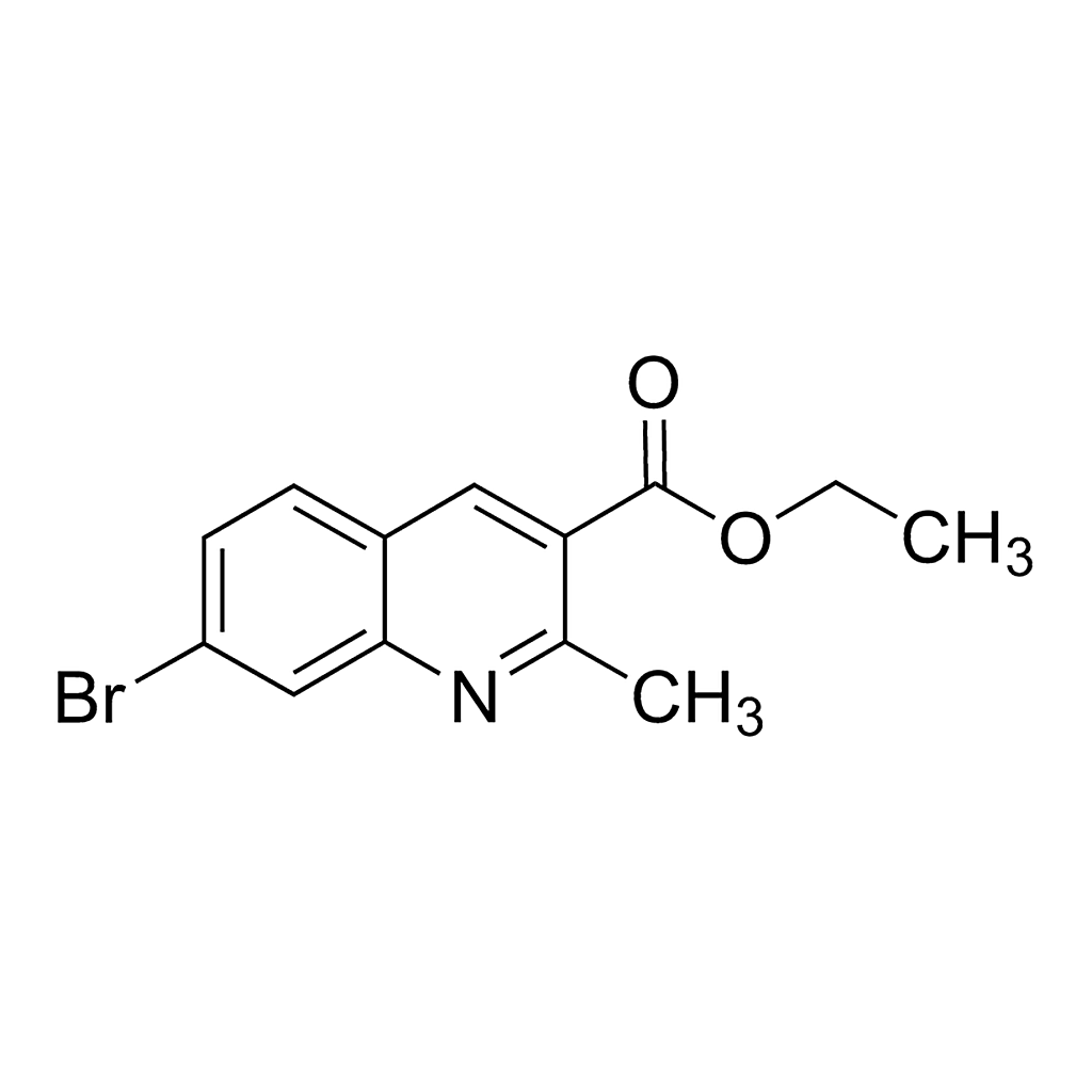 Merck 7-Bromo-2-methylquinoline-3-carboxylic acid ethyl ester