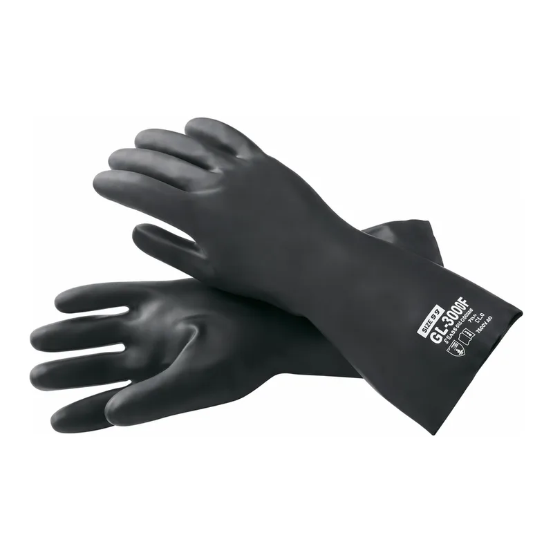 AS ONE Chemoprotection Glove (Fluoride rubber), 화학 방호 장갑 (불소고무)