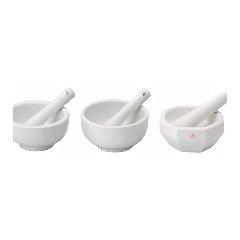 AS ONE Mortar·Pestle Mullite(Granulated Product), 멀라이트제 유발·유봉(화도형)