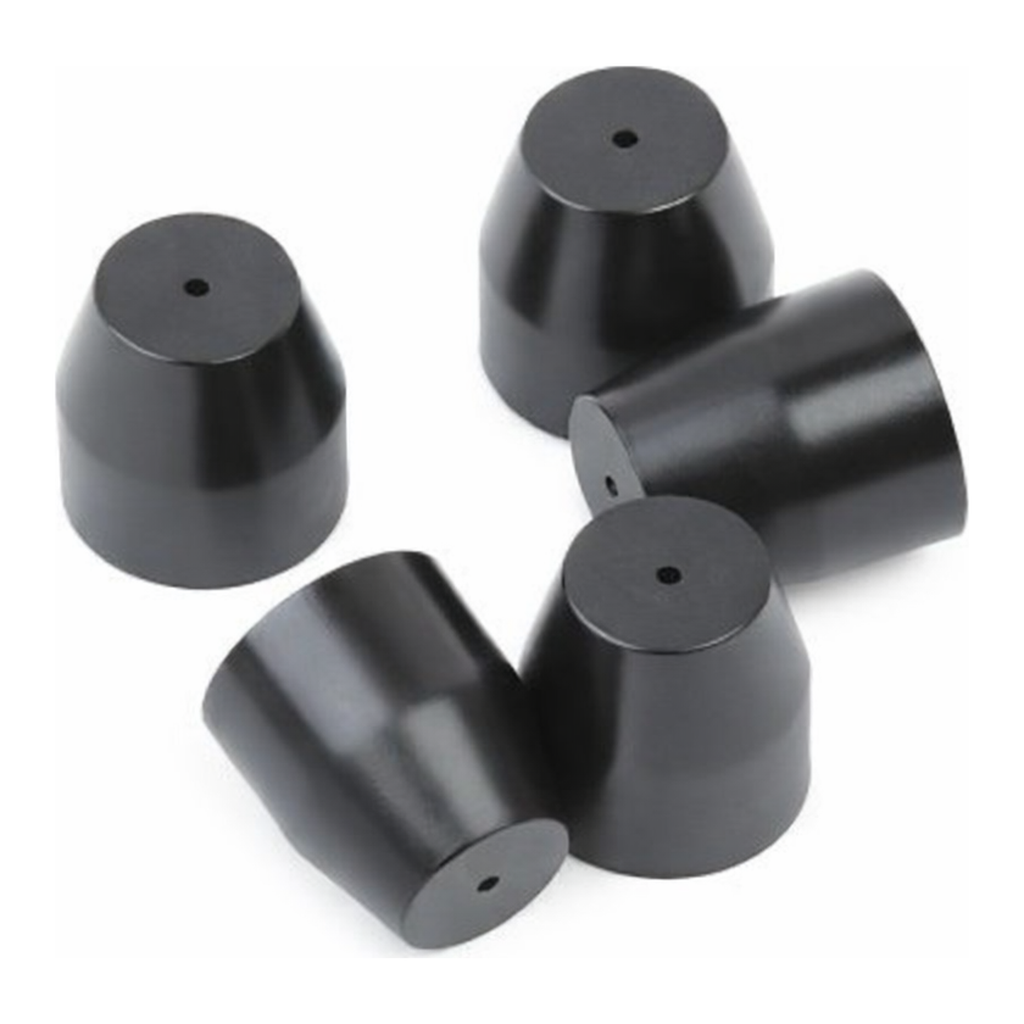 Restek Ferrule, Vespel/Graphite, VG2, 60% Vespel/40% Graphite Reducing, 1/8in to 0.4mm Pack of 5