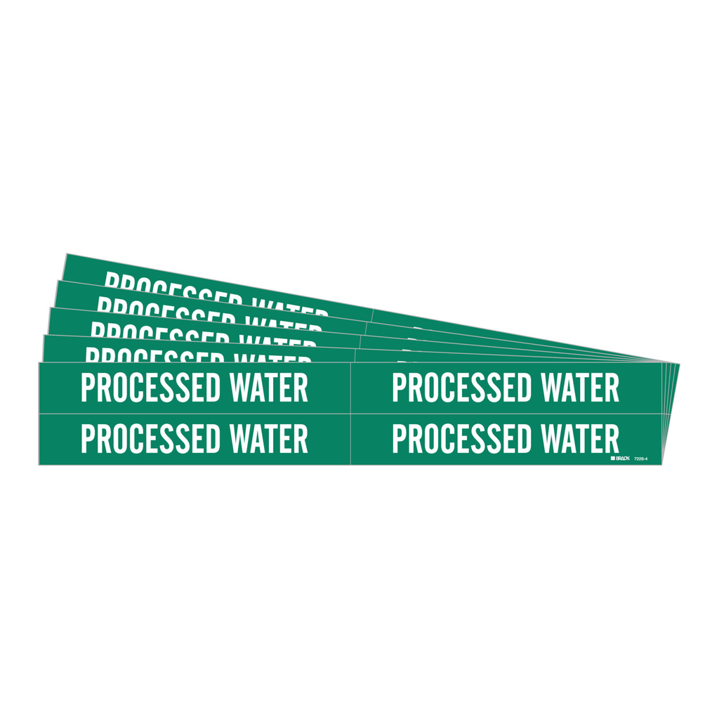 Brady PROCESSED WATER Pipe Marker