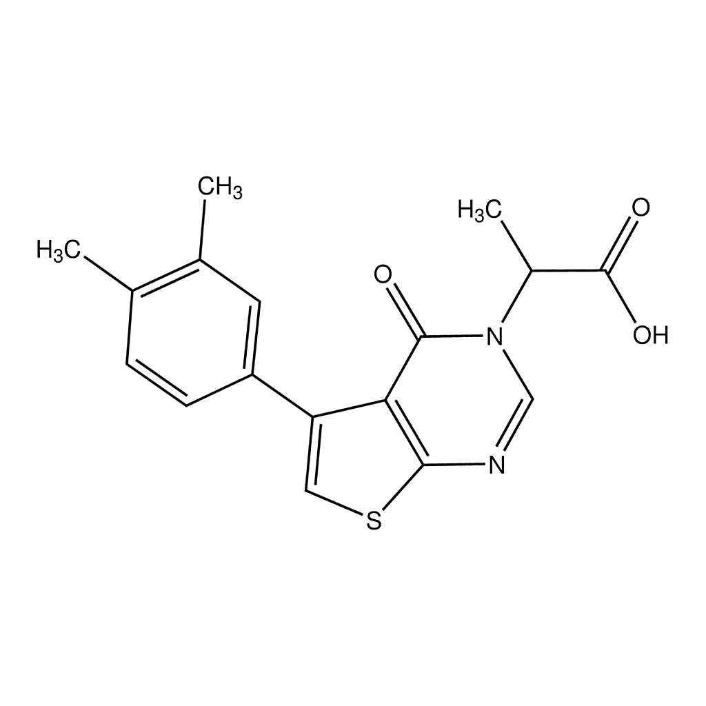 Merck 2-(5-(3,4-Dimethylphenyl)-4-oxothieno[2,3-d]pyrimidin-3(4H)-yl)propanoic acid