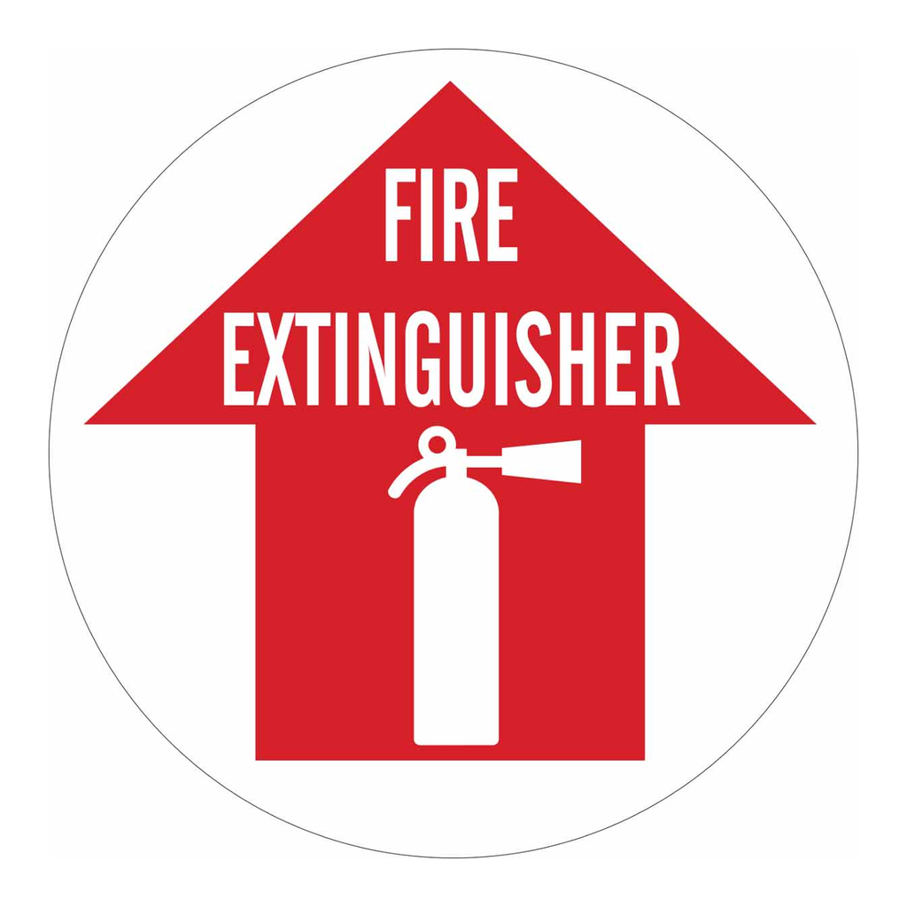 Brady FIRE EXTINGUISHER Anti-Slip Floor Sign