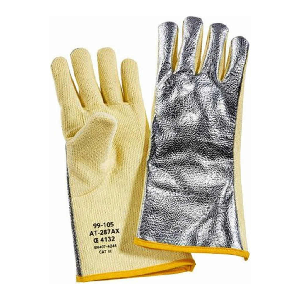 AS ONE Rear Aluminized Heat Resistant Cut Resistant Glove, 배면 알루미나이즈드 내열·내절창 장갑