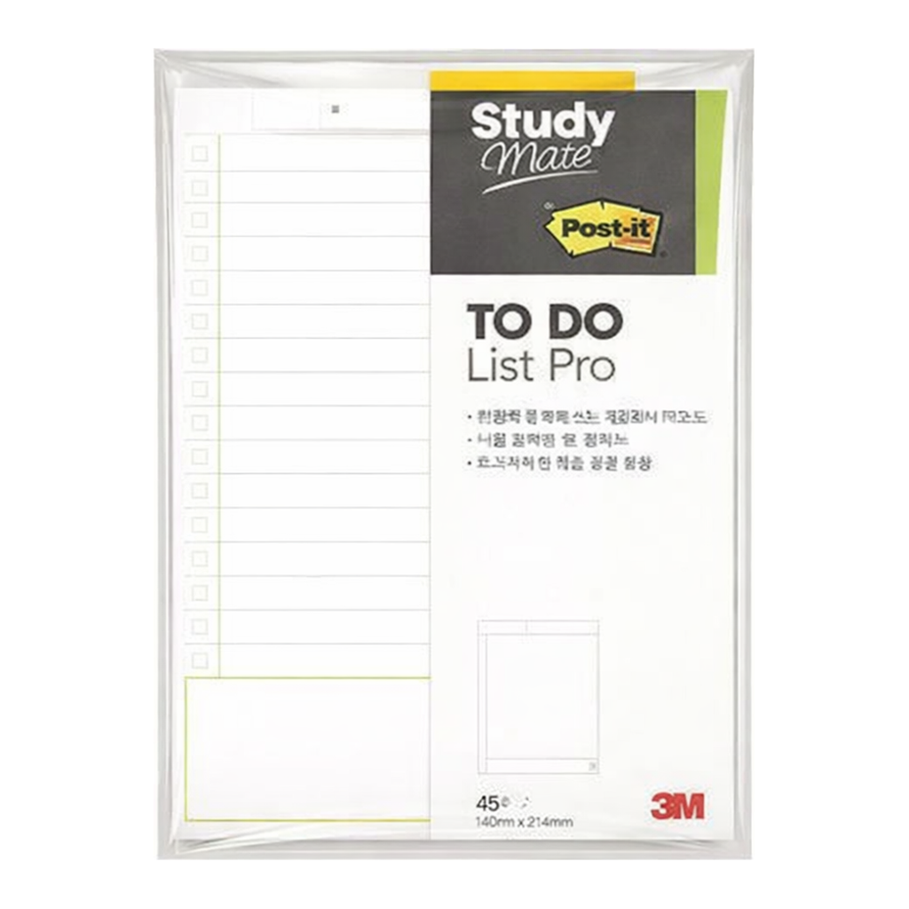 OFFICENEX 3M 포스트잇 스터디메이트 투두리스트 660(102x149mm, 45매, 660)