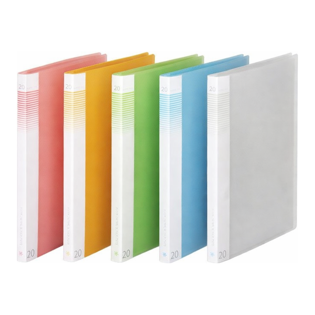 OFFICENEX ※문화 PP 반투명클리어화일 20매(A4/주황/접착식/F529-74)