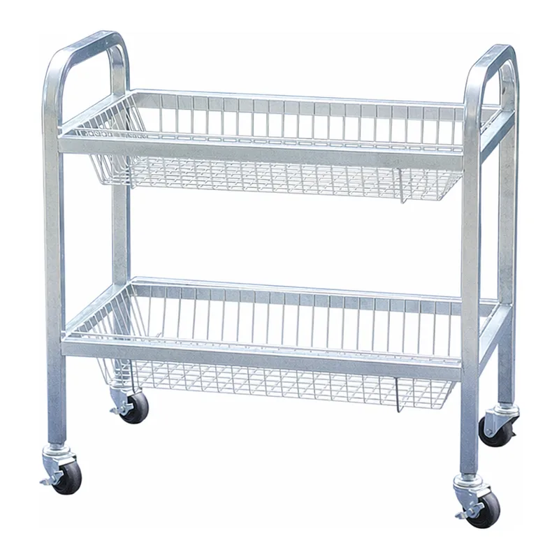 Daihan Science Stainless-steel Cart, with Wire-Shelf·Wire-BasketWith Stop-On Caster, 와이어 선반 · 바