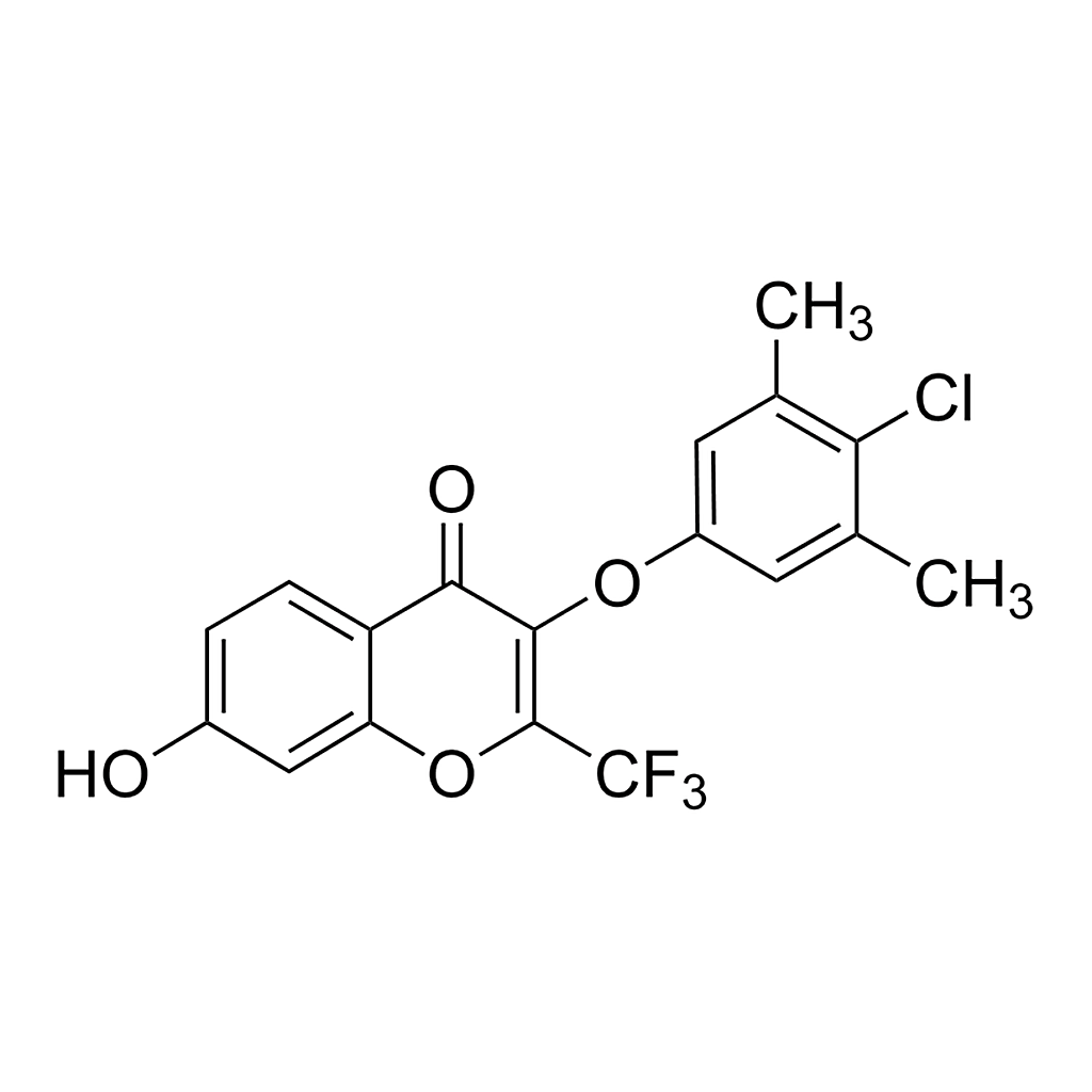Merck 3-(4-Chloro-3,5-dimethylphenoxy)-7-hydroxy-2-(trifluoromethyl)-4H-chromen-4-one