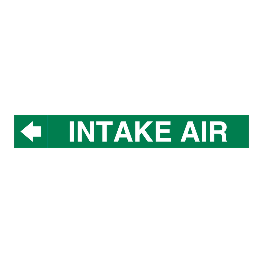 Brady INTAKE AIR Plenum Duct Marker