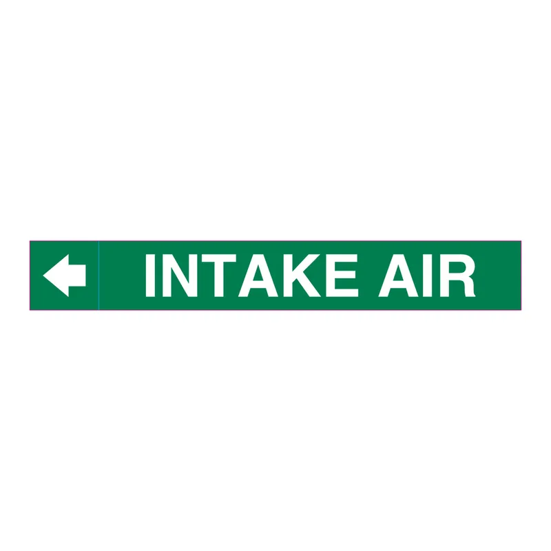 Brady INTAKE AIR Plenum Duct Marker