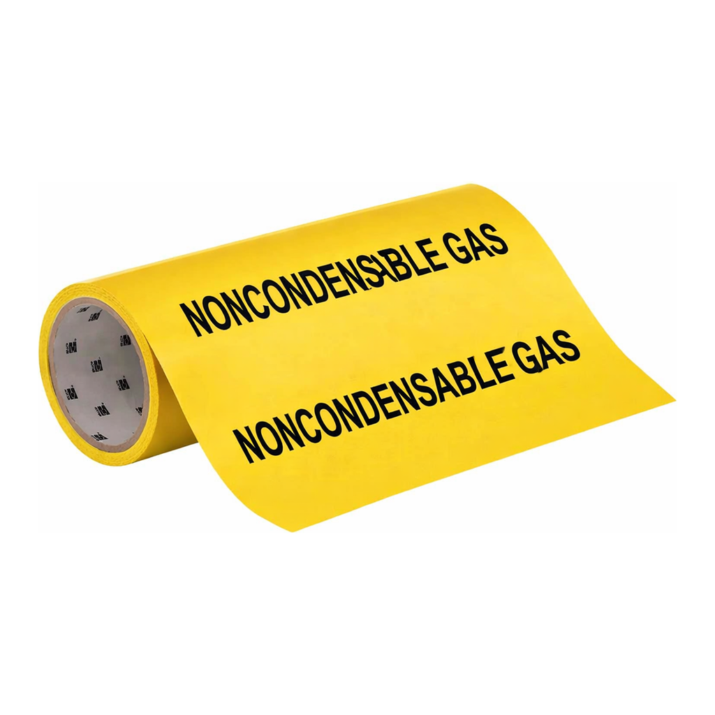 Brady NONCONDENSABLE GAS Roll Form Pipe Marker