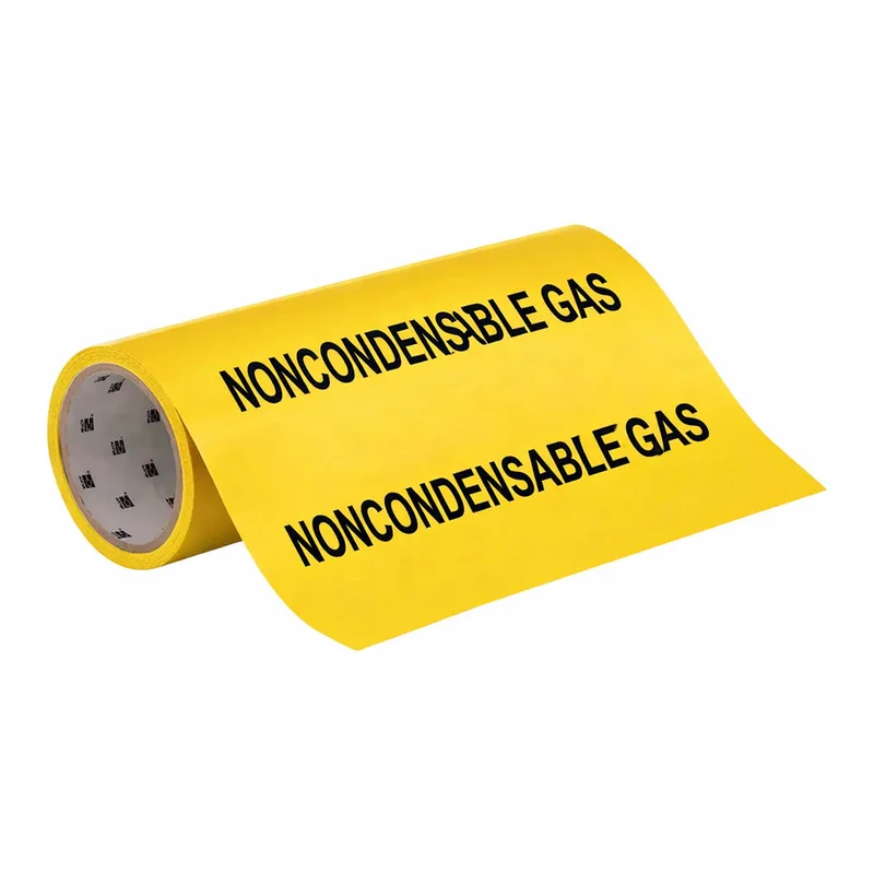 Brady NONCONDENSABLE GAS Roll Form Pipe Marker