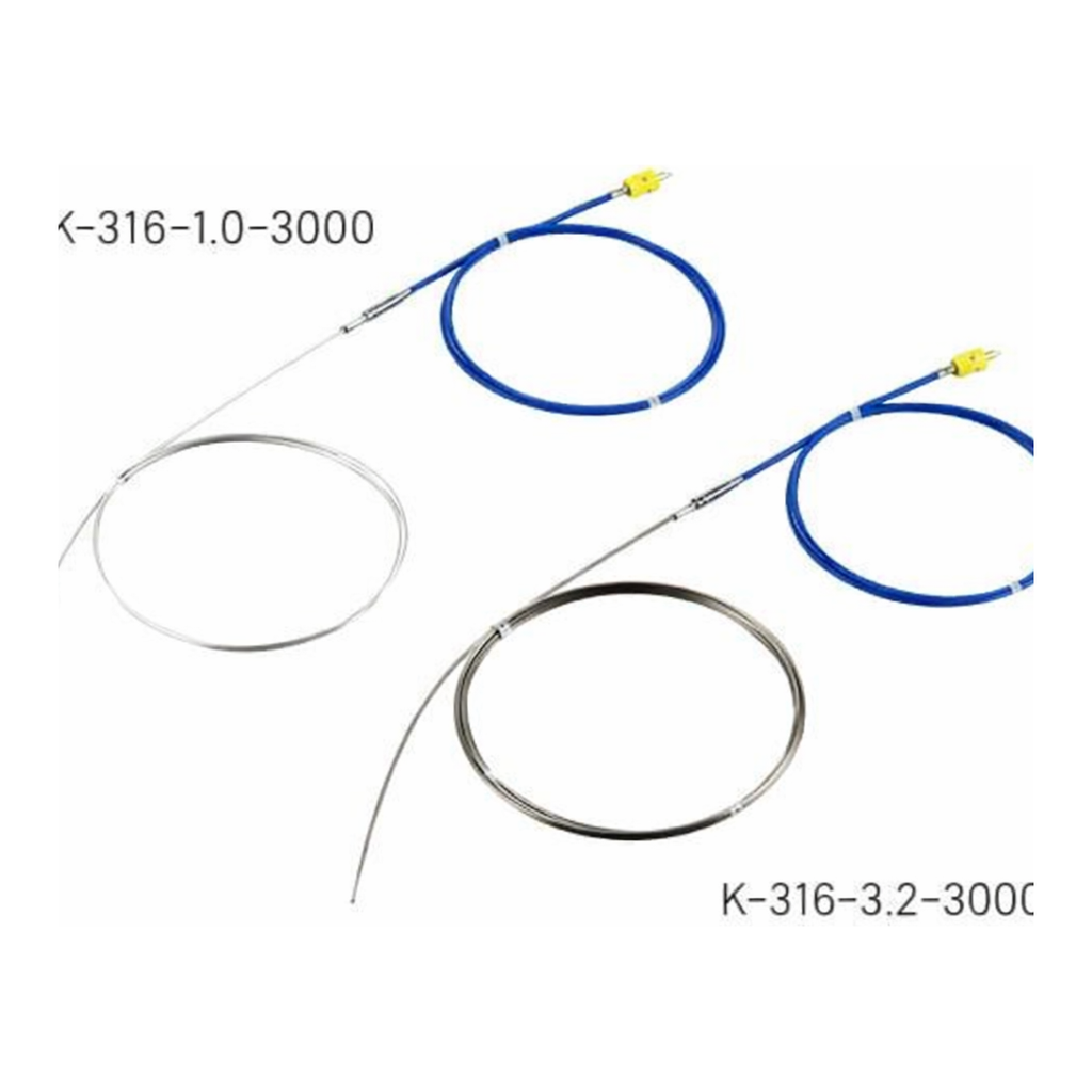 AS ONE K Sheath Thermocouple(SUS316 Long Sheath Type), K 시스열전대(SUS316 롱 시스 타입)