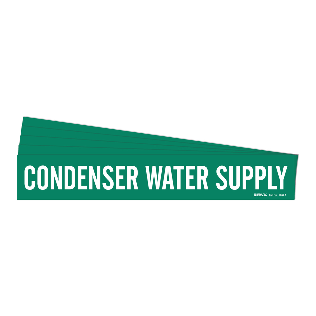 Brady CONDENSER WATER SUPPLY Pipe Marker