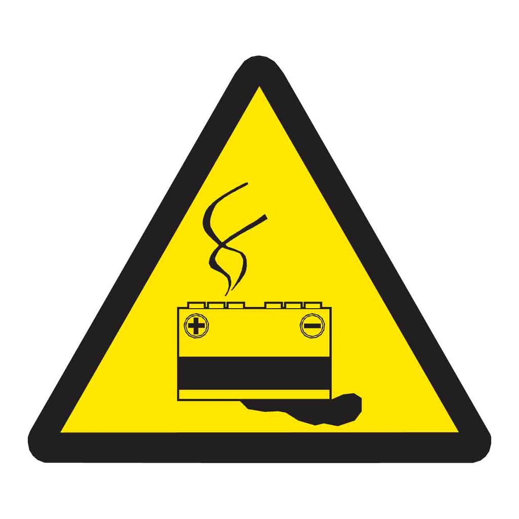Brady Warning Labels - Picto: Battery Hazard