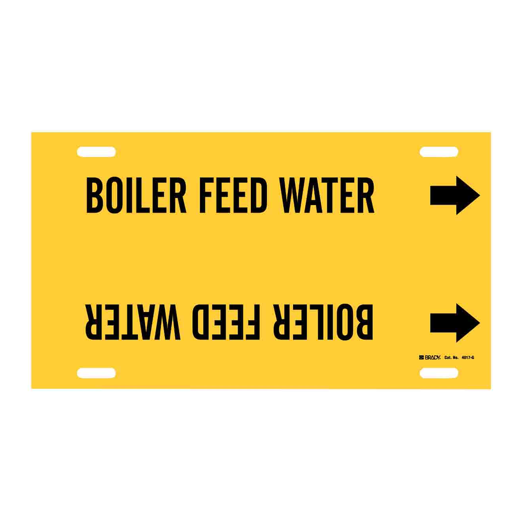 Brady BOILER FEED WATER Snap-On/Strap-On Pipe Marker