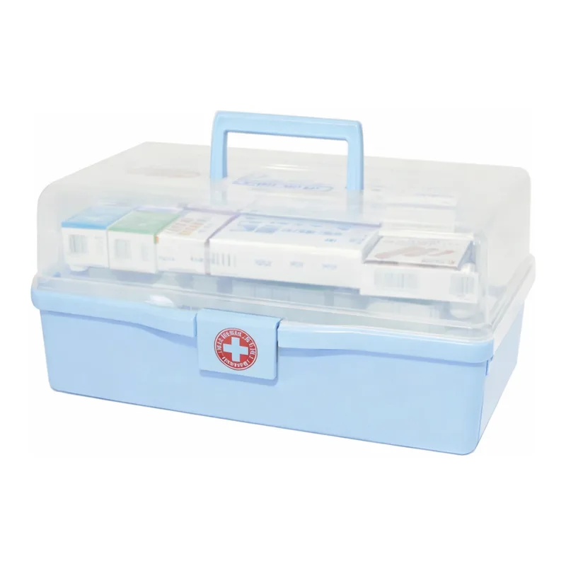 Daihan Science Iljin Smart First Aid Kit, 3 Tiered SystemWith 22 items(34×21×16cm), and 14 it