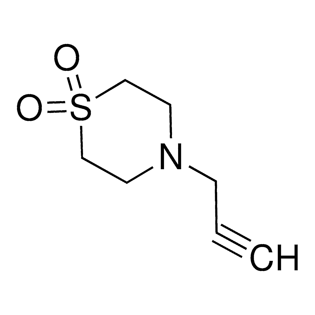 Merck 4-prop-2-ynyl-thiomorpholine 1,1-dioxide