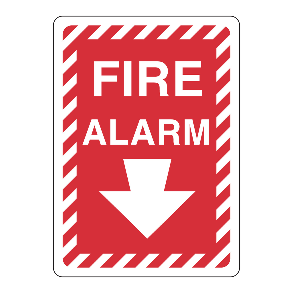 Brady Fire Alarm Sign
